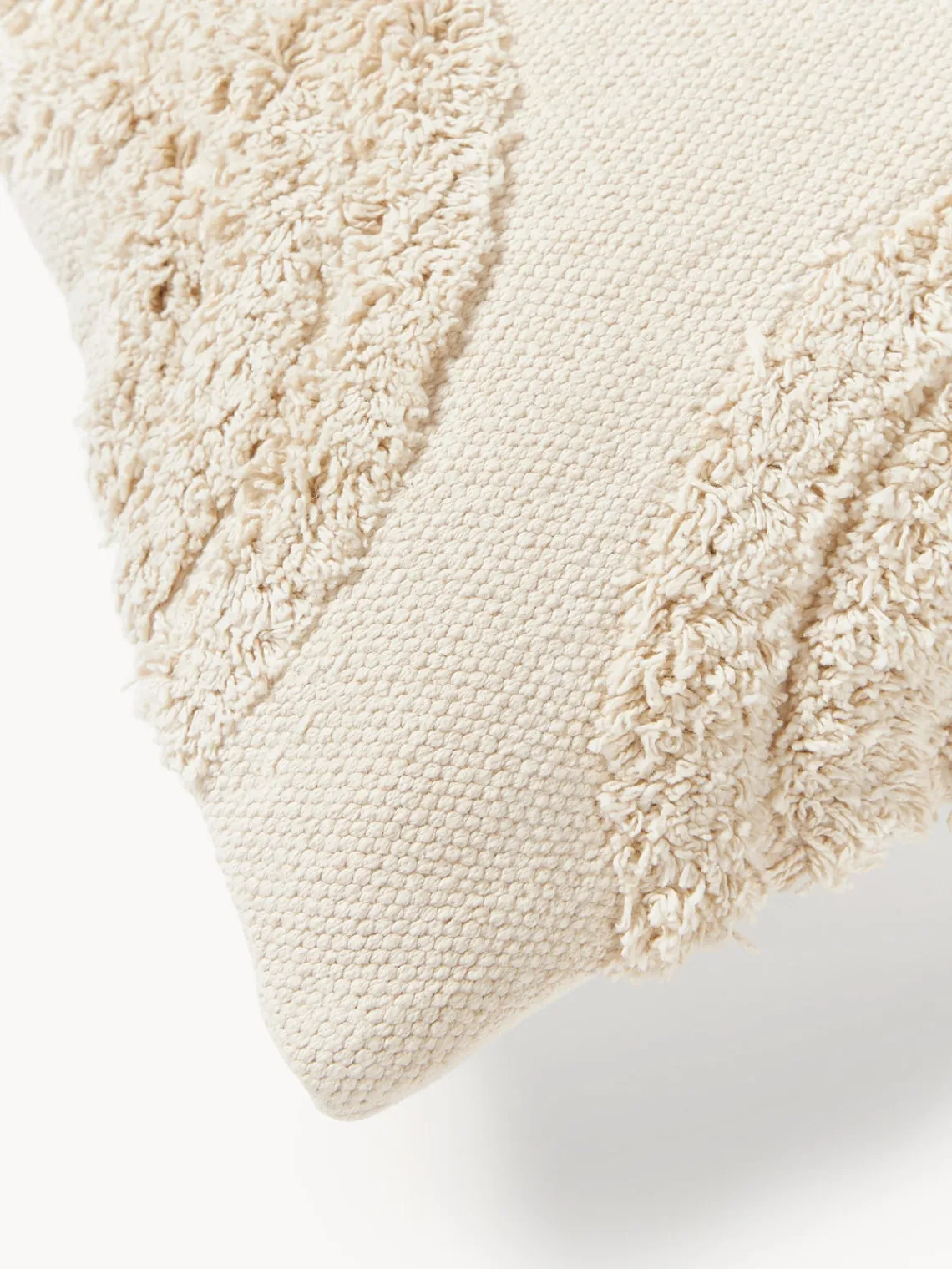 Hot Funda de cojín con adornos empenachados Yara Mantas|Cojines Decorativos