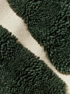 Cojines Decorativos|Mantas></noscript>Westwing Collection Funda de cojín con estampado abstracto Flick Verde oscuro, blanco crema