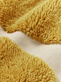 Cojines Decorativos|Mantas></noscript>Westwing Collection Funda de cojín con estampado abstracto Flick Amarillo mostaza, blanco crema