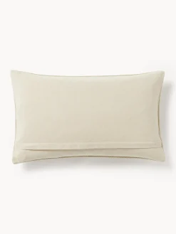 Cojines Decorativos|Mantas>Westwing Collection Funda de cojín con estampado abstracto Flick Negro, blanco crema