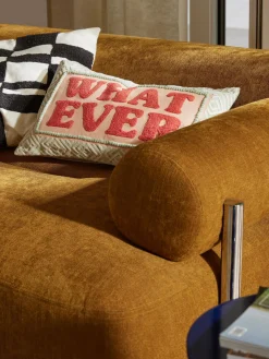 Online Funda de cojín con inscripción Whatever Mantas|Cojines Decorativos