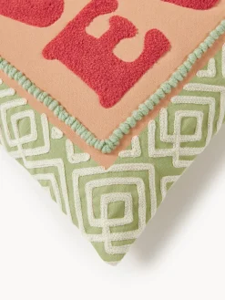 Online Funda de cojín con inscripción Whatever Mantas|Cojines Decorativos