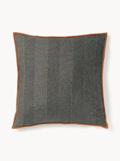 Sale Funda de cojín con punto espiga Agatha Mantas|Cojines Decorativos