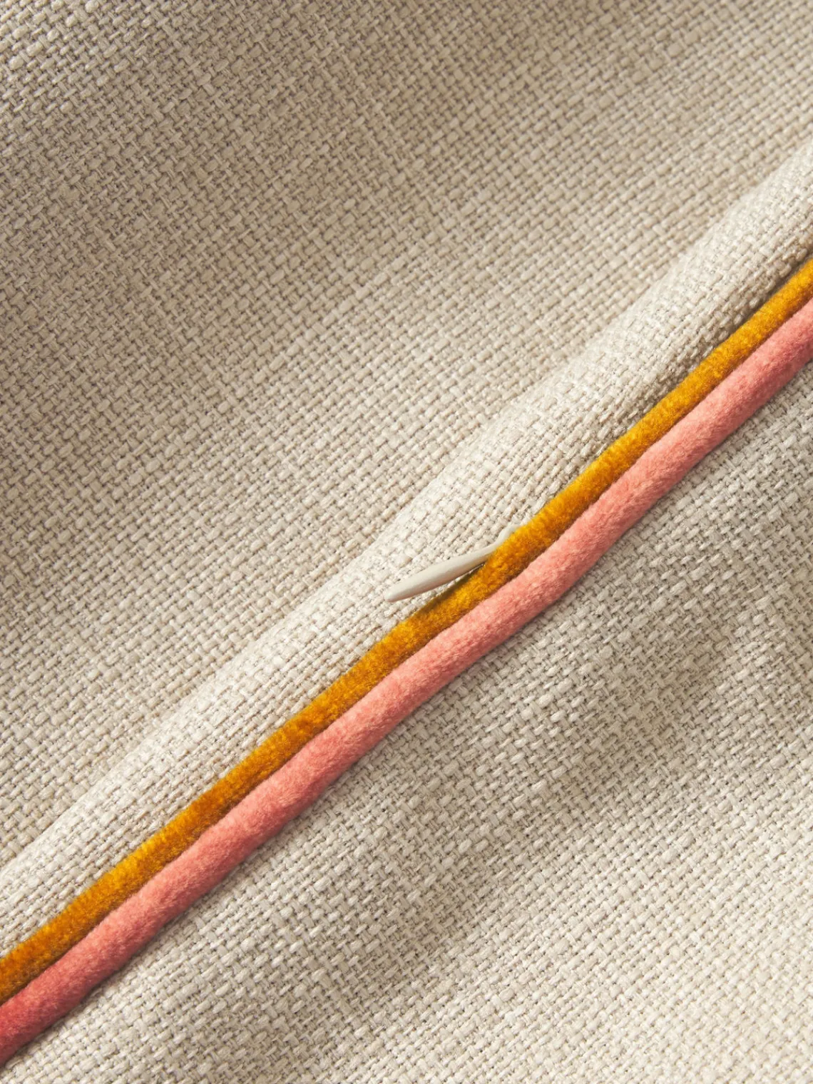 Funda de cojín con ribete Cressida Mantas|Cojines Decorativos