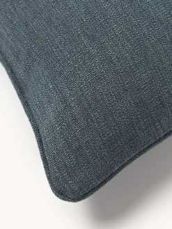 Cojines Decorativos|Mantas></noscript>Westwing Collection Funda de cojín con ribete Aya Azul oscuro