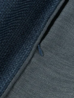 Cojines Decorativos|Mantas></noscript>Westwing Collection Funda de cojín con ribete Aya Azul oscuro