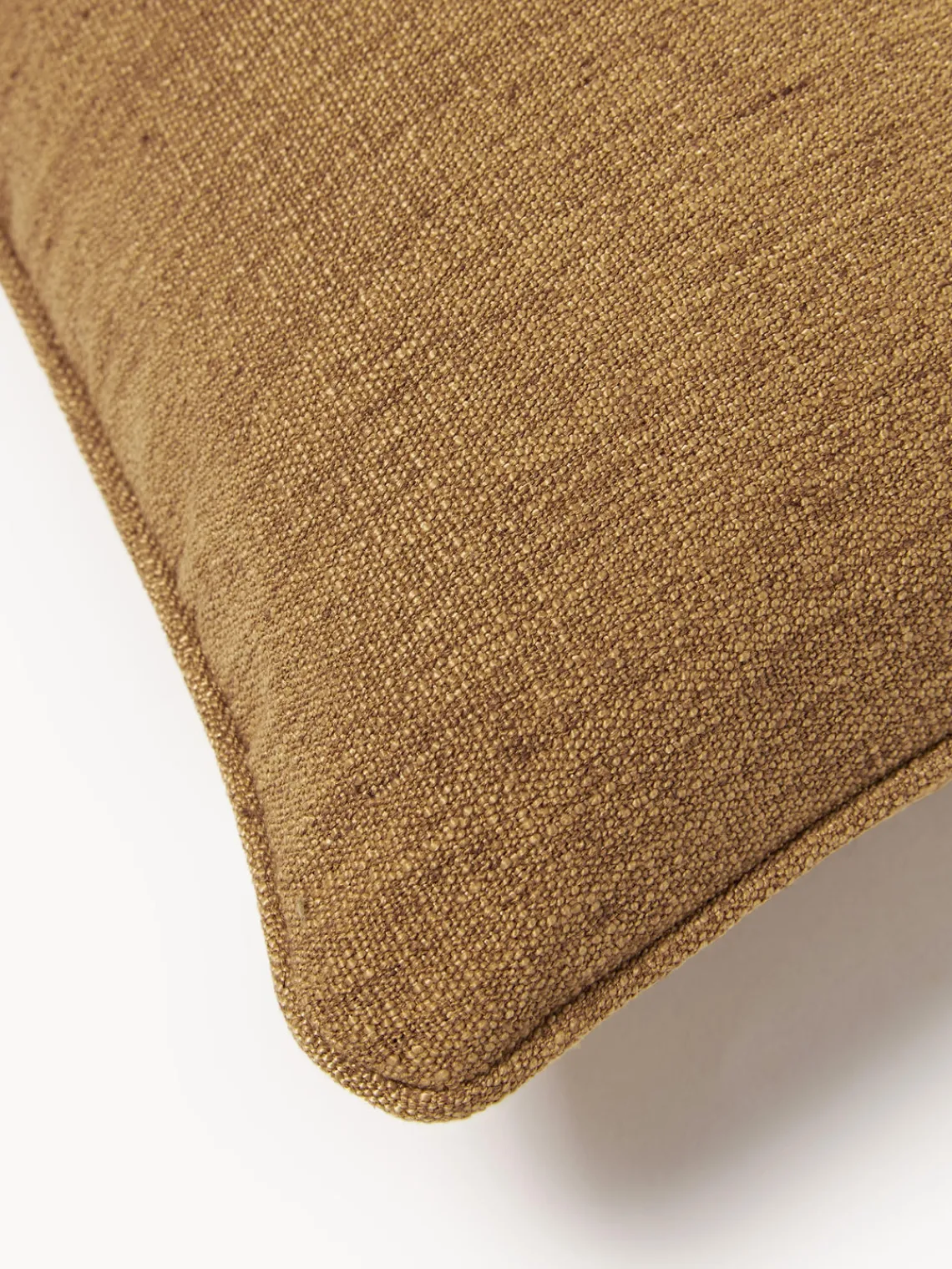 Cojines Decorativos|Cojines Decorativos>Westwing Collection Funda de cojín con ribete Aya Amarillo mostaza