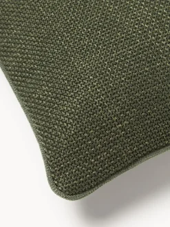 Cojines Decorativos|Mantas></noscript>Westwing Collection Funda de cojín con ribete Aya Verde oliva