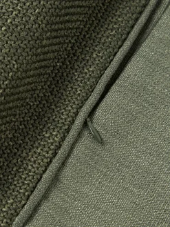 Cojines Decorativos|Mantas></noscript>Westwing Collection Funda de cojín con ribete Aya Verde oliva