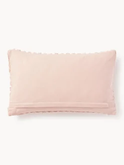 Cojines Decorativos|Mantas></noscript>Westwing Collection Funda de cojín de algodón Bell Rosa claro