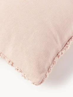 Cojines Decorativos|Mantas></noscript>Westwing Collection Funda de cojín de algodón Bell Rosa claro