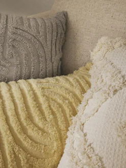 Cojines Decorativos|Mantas></noscript>Westwing Collection Funda de cojín de algodón Bell Greige