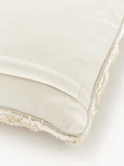 Mantas|Cojines Decorativos></noscript>Westwing Collection Funda de cojín de algodón con tejido capitoné Sela Tonos beige, blanco crema