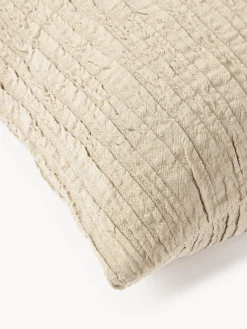 Discount Funda de cojín de algodón con plisado Artemis Mantas|Cojines Decorativos