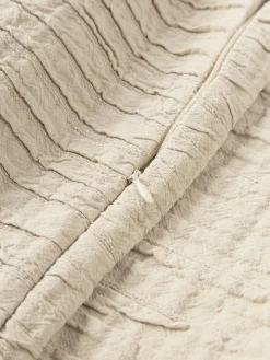 Cojines Decorativos|Cojines Decorativos></noscript>Westwing Collection Funda de cojín de algodón con plisado Artemis Beige