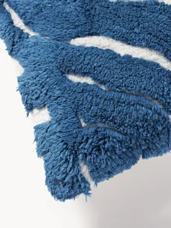 New Funda de cojín de algodón capitoné de motivo vegetal Sela Mantas|Cojines Decorativos