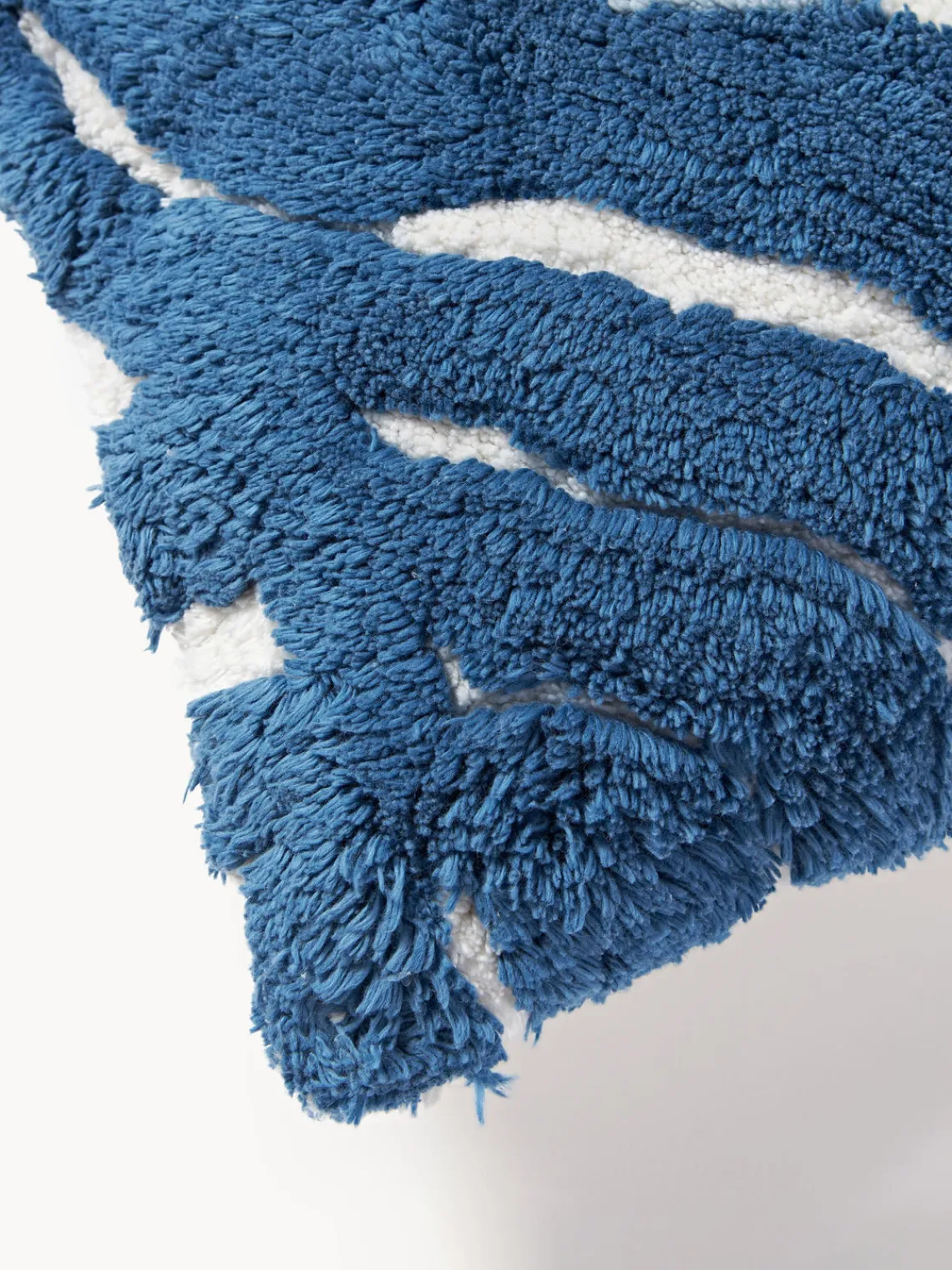 New Funda de cojín de algodón capitoné de motivo vegetal Sela Mantas|Cojines Decorativos