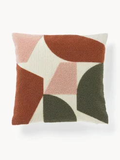 Sale Funda de cojín de algodón estampado abstracto Nomi Mantas|Cojines Decorativos