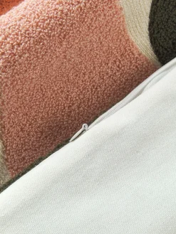 Sale Funda de cojín de algodón estampado abstracto Nomi Mantas|Cojines Decorativos