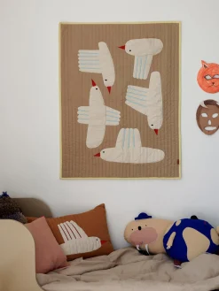 Decoración Infantil|Cojines Infantiles></noscript>Ferm Living Kids Funda de cojín de algodón ecológico Bird