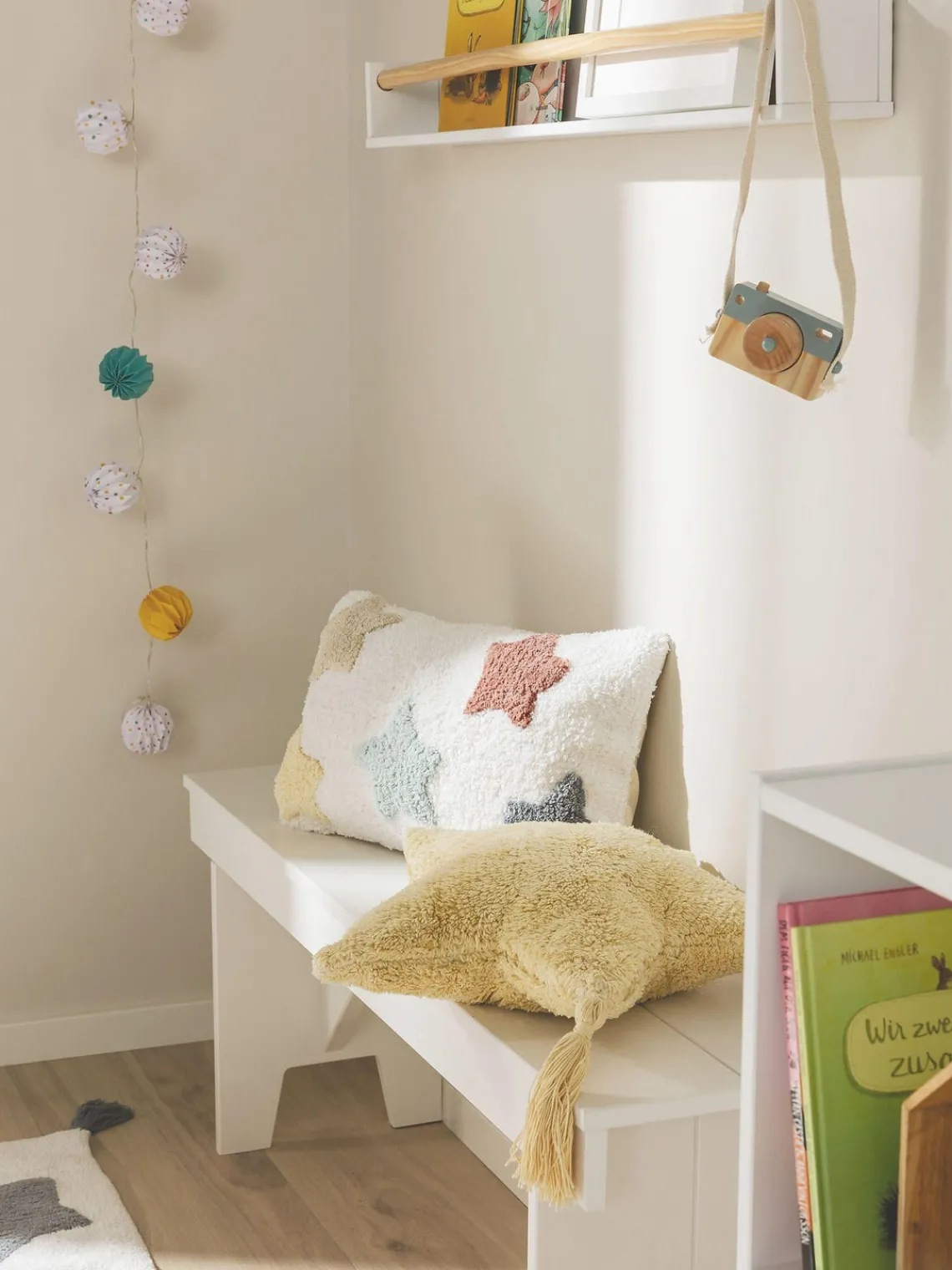 Discount Funda de cojín de algodón Stars Niños Decoración Infantil|Cojines Infantiles