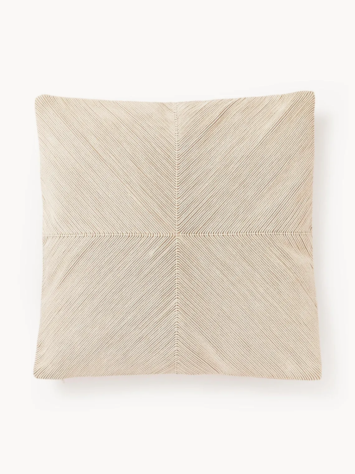 Funda de cojín de algodón texturizado Rino Mantas|Cojines Decorativos