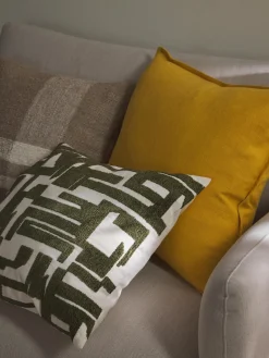 Mantas|Cojines Decorativos></noscript>Westwing Collection Funda de cojín de algodón Vicky Amarillo sol