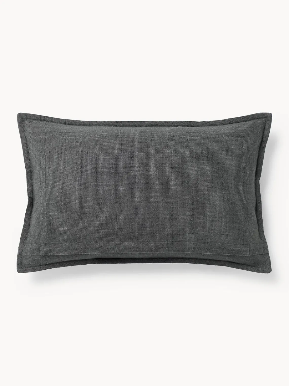 Cojines Decorativos|Cojines Decorativos>Westwing Collection Funda de cojín de algodón Vicky Gris oscuro