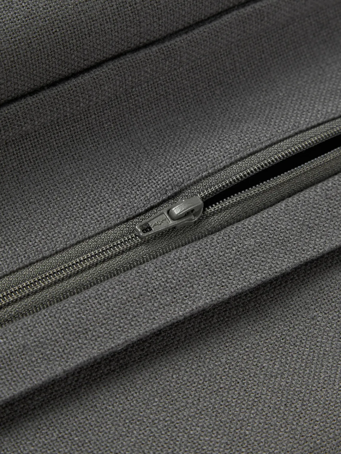 Cojines Decorativos|Cojines Decorativos>Westwing Collection Funda de cojín de algodón Vicky Gris oscuro