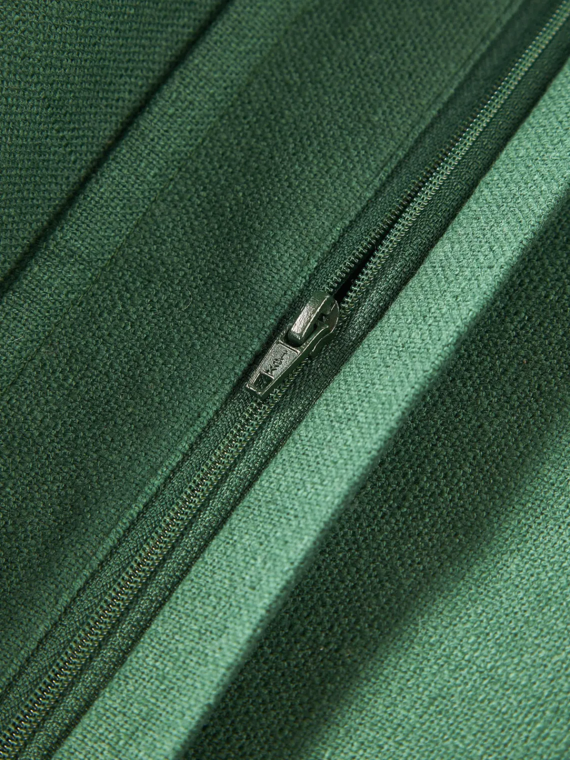 Mantas|Cojines Decorativos>Westwing Collection Funda de cojín de algodón Vicky Verde oscuro