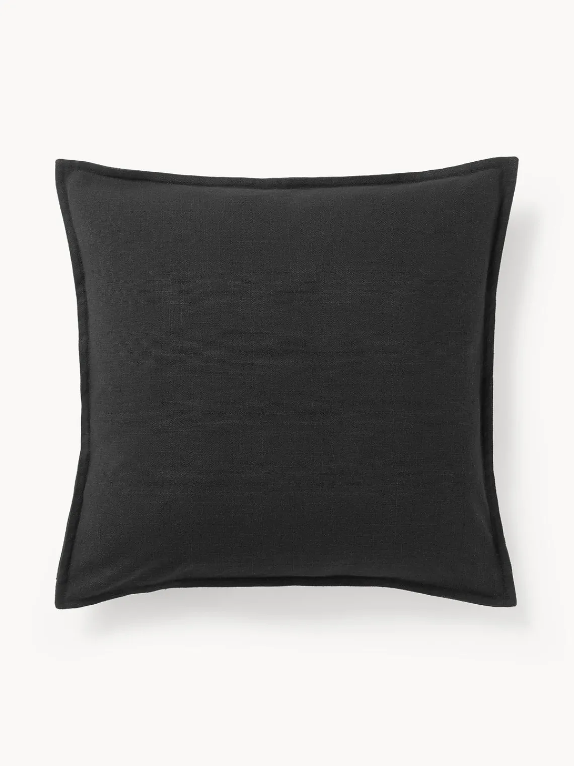 Cojines Decorativos|Cojines Decorativos>Westwing Collection Funda de cojín de algodón Vicky Negro