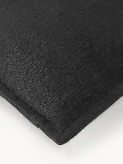 Cojines Decorativos|Cojines Decorativos>Westwing Collection Funda de cojín de algodón Vicky Negro