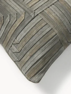 Cojines Decorativos|Mantas></noscript>Westwing Collection Funda de cojín de antelina Xavier Greige