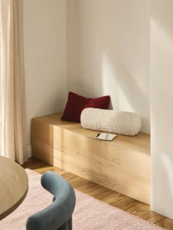 Outlet Funda de cojín de borreguillo Dotty Cojines Decorativos|Mantas