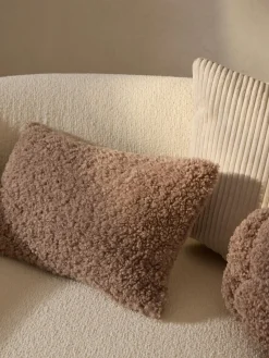 Hot Funda de cojín de borreguillo Dotty Cojines Decorativos|Mantas