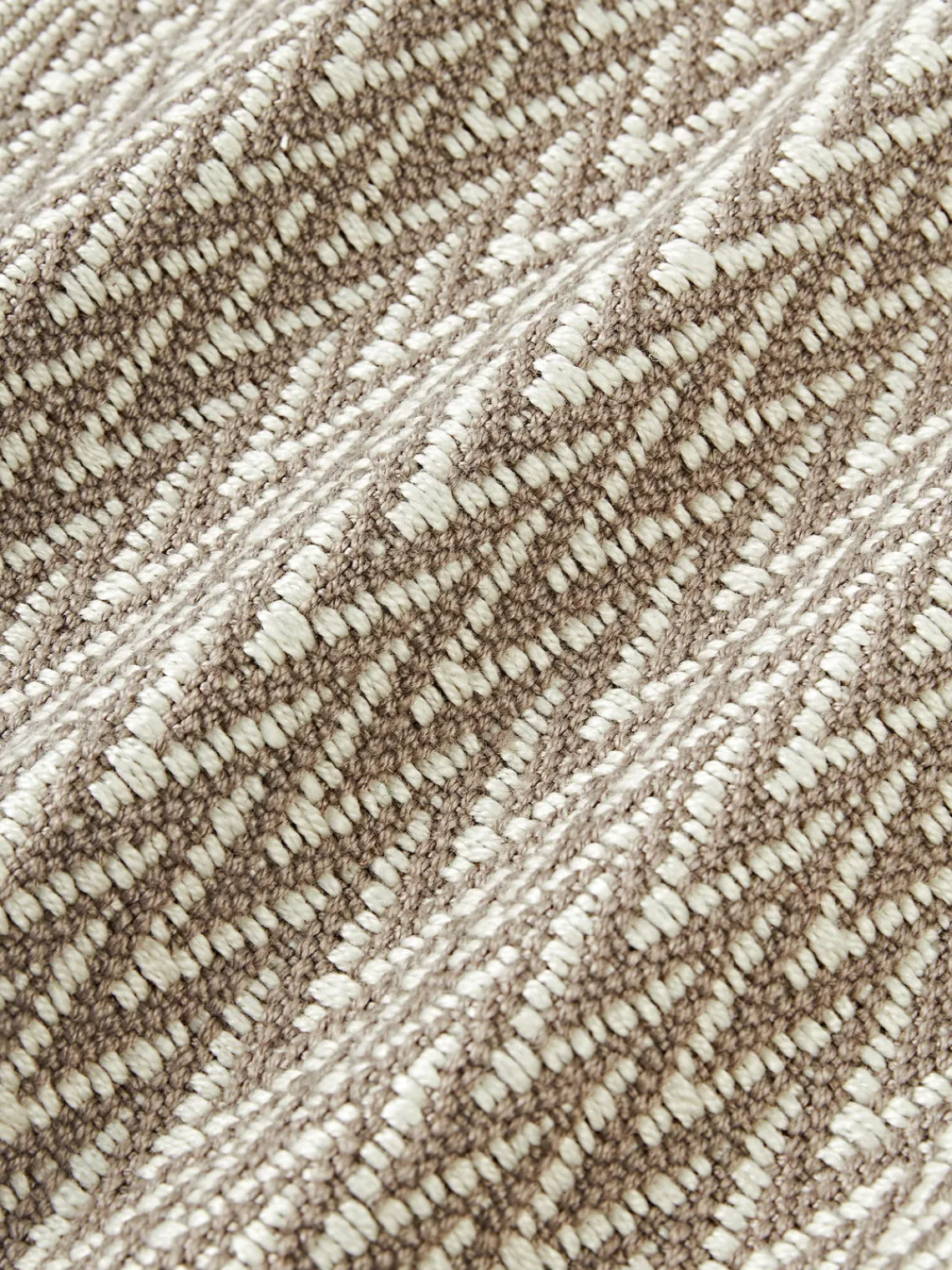 Cojines De Exterior|Cojines Decorativos>Westwing Collection Funda de cojín de exterior con tejido estampado y flecos Suria Beige claro, blanco Off White