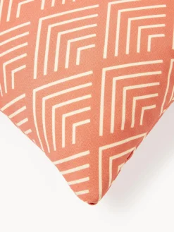 Mantas|Cojines De Exterior>Westwing Collection Funda de cojín de exteriro con estampado gráfico Milano Naranja, amarillo claro