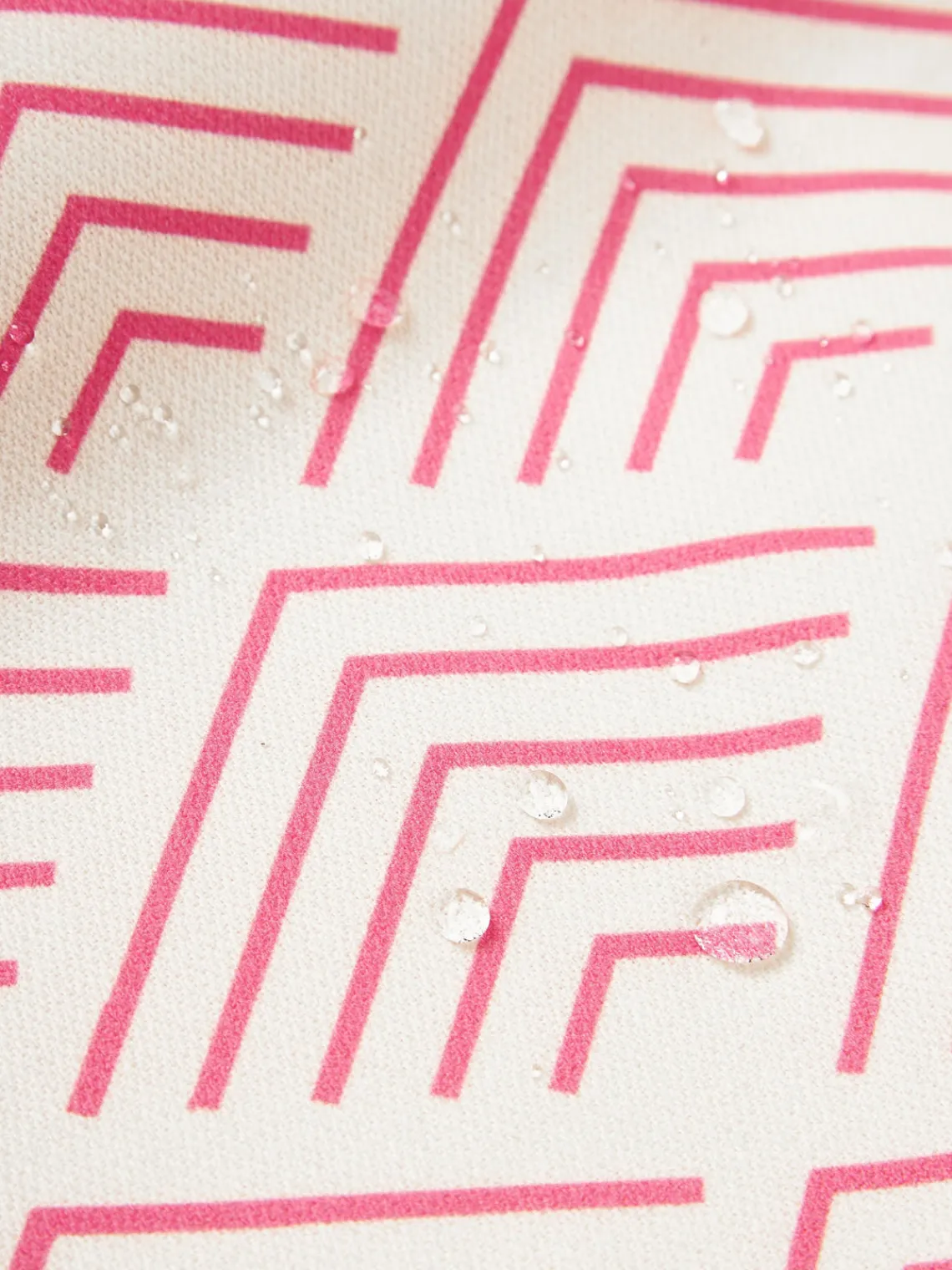 Cojines De Exterior|Cojines Decorativos>Westwing Collection Funda de cojín de exteriro con estampado gráfico Milano Rojo coral, beige claro