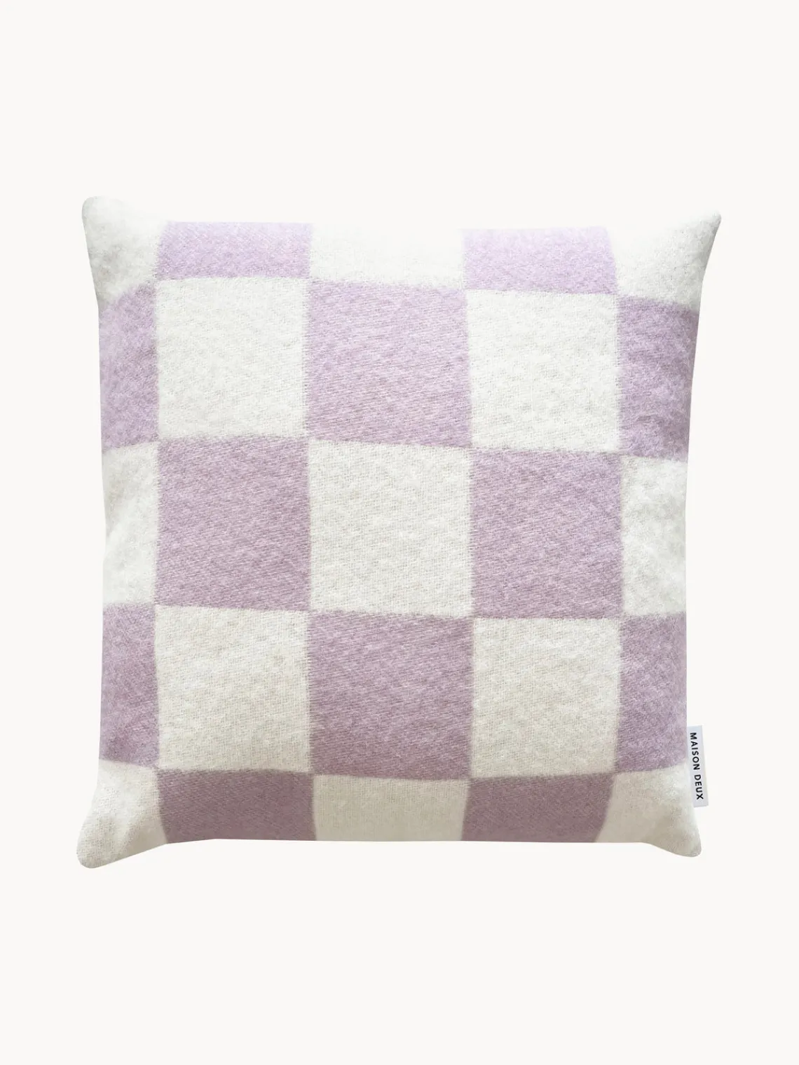 Cojines Decorativos|Mantas>Maison Deux Funda de cojín de lana a cuadros Level Up