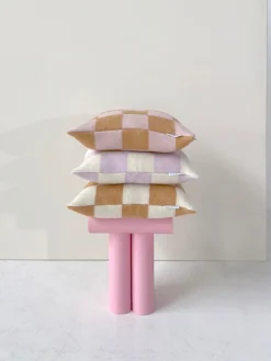 Cojines Decorativos|Mantas>Maison Deux Funda de cojín de lana a cuadros Level Up