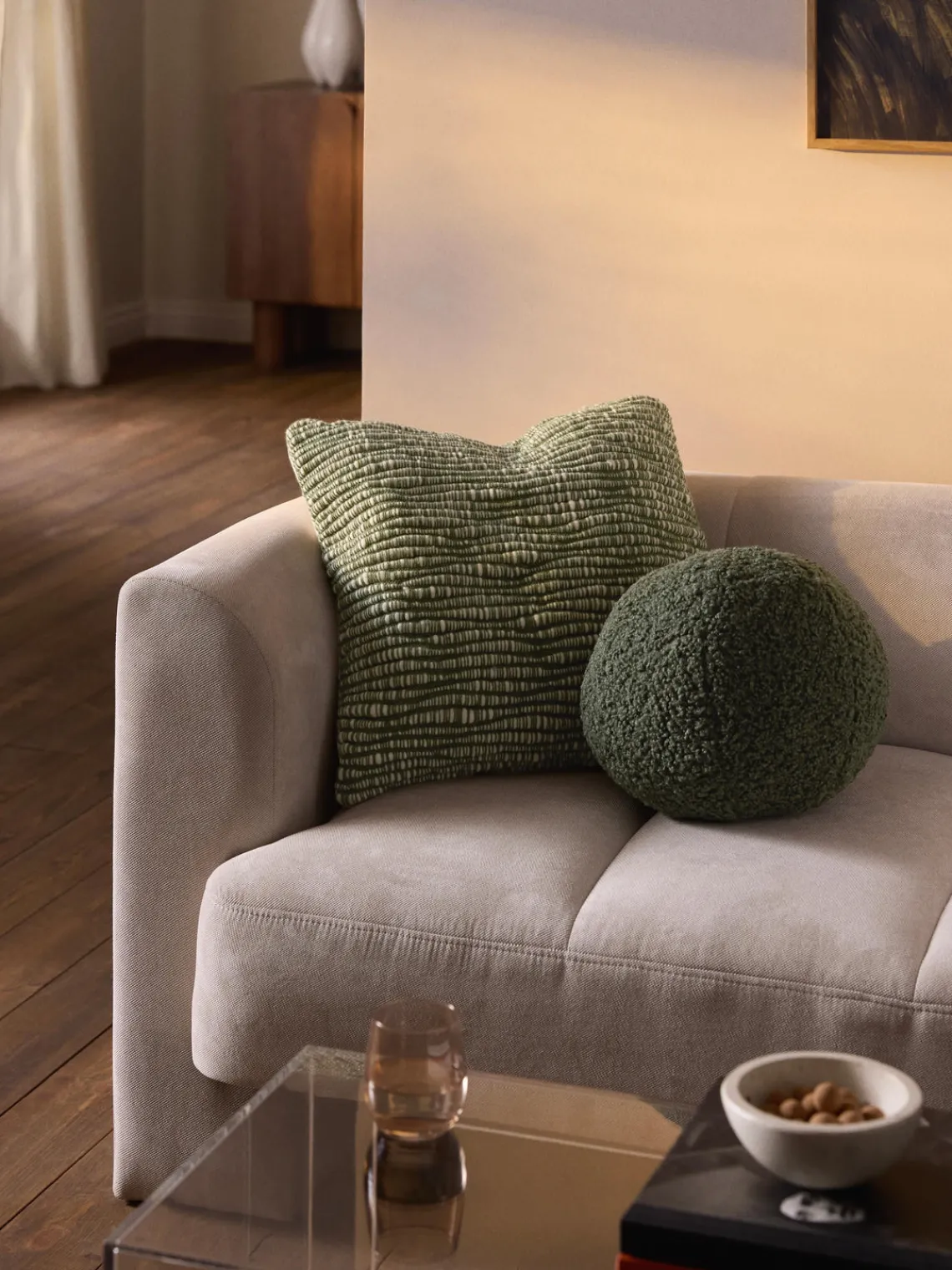 Online Funda de cojín de lana bordada Jaira Mantas|Cojines Decorativos