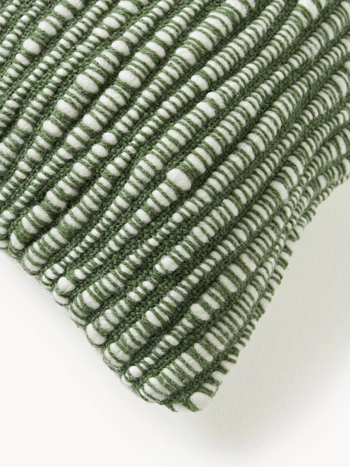 Online Funda de cojín de lana bordada Jaira Mantas|Cojines Decorativos