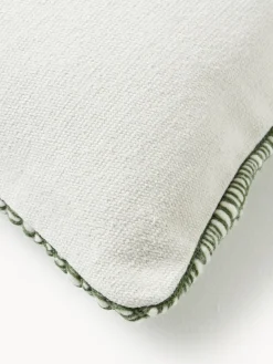 Online Funda de cojín de lana bordada Jaira Mantas|Cojines Decorativos