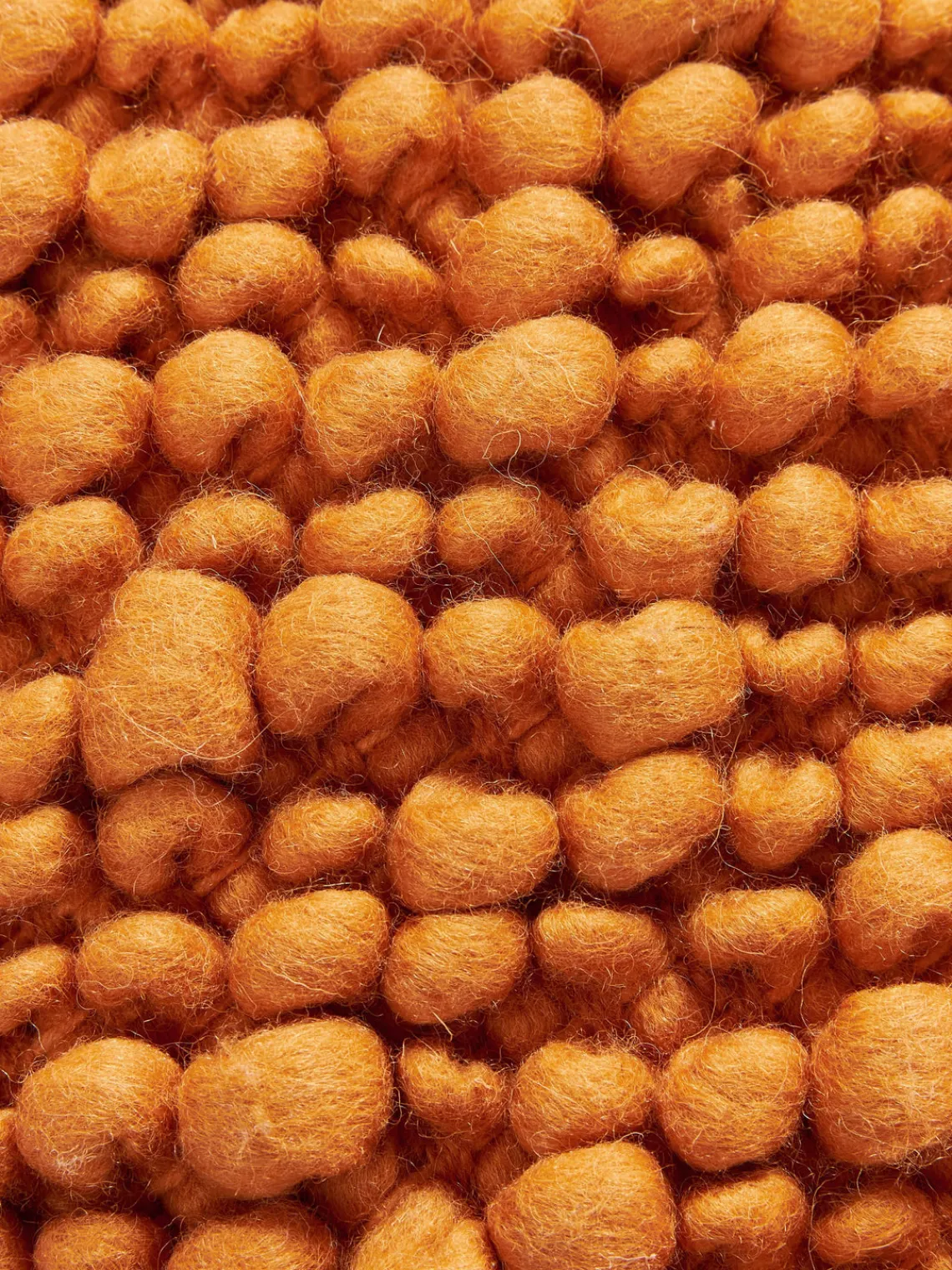 Cojines Decorativos|Mantas>Westwing Collection Funda de cojín de lana Loca Naranja, blanco crema