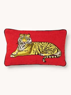 Cojines Decorativos|Mantas>Jonathan Adler Funda de cojín de lana Safari