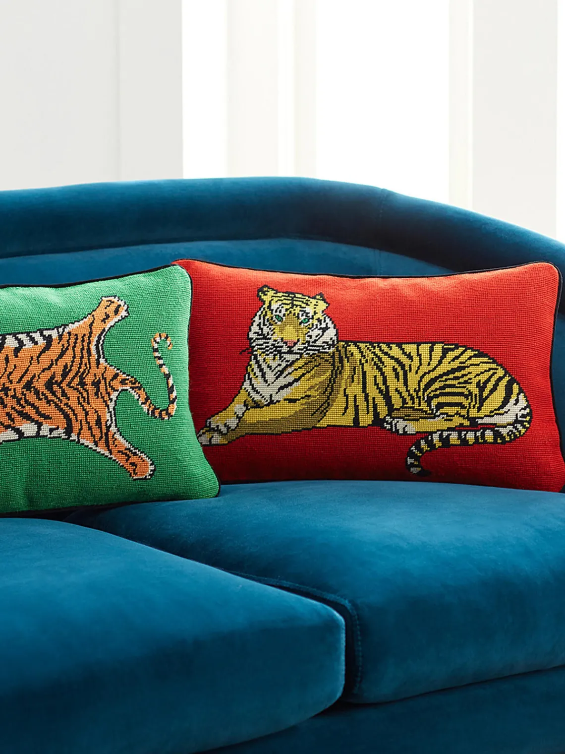 Cojines Decorativos|Mantas>Jonathan Adler Funda de cojín de lana Safari