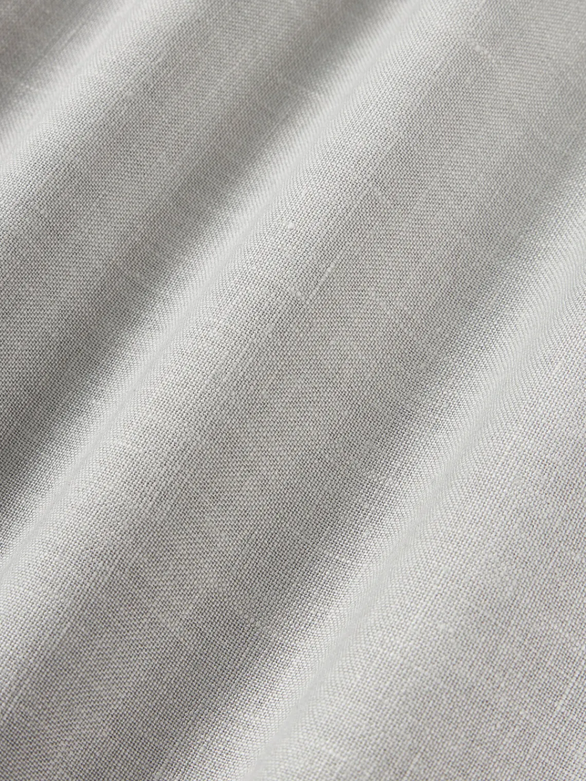 Cojines Decorativos|Cojines Decorativos>Westwing Collection Funda de cojín de lino con flecos Luana Gris claro