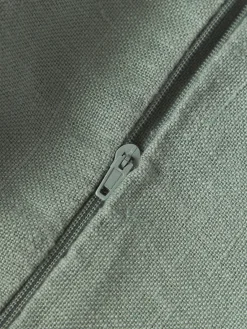 Outlet Funda de cojín de lino con flecos Luana Mantas|Cojines Decorativos