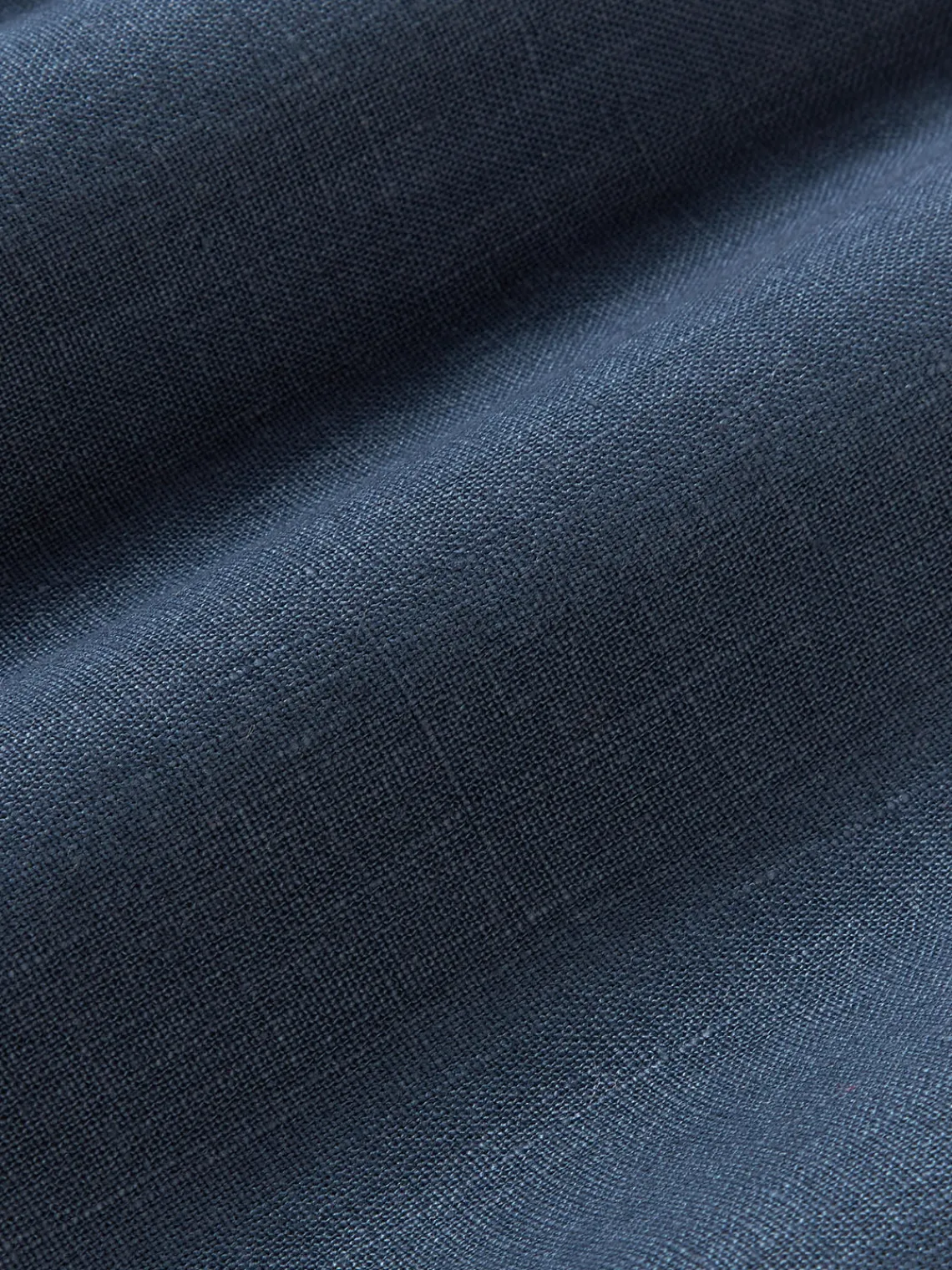 Cojines Decorativos|Mantas>Westwing Collection Funda de cojín de lino con estampado gráfico Lexi Azul oscuro, azul claro