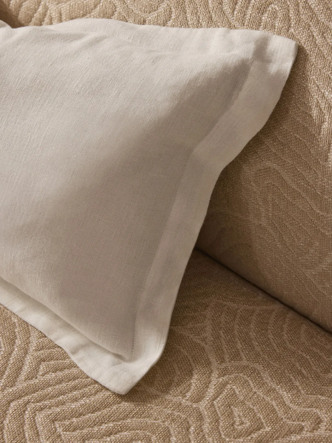 Hot Funda de cojín de lino con dobladillo elevado Taryn Cojines Decorativos|Mantas